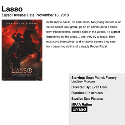 Lasso Release Date: November 13, 2018